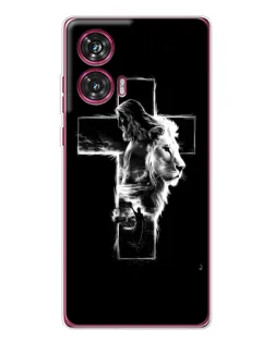 Чохол для Motorola Edge 50 Fusion з картинкою «Сяючий хрест Jesus»