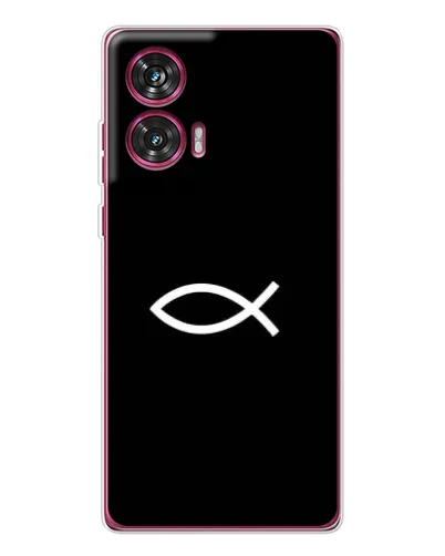 Чохол для Motorola Edge 50 Fusion з картинкою «Символ риби Jesus» Чохол для Motorola Edge 50 Fusion з картинкою «Символ риби Jesus»