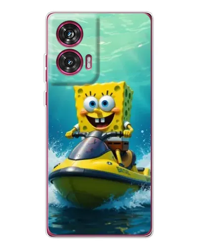 Чехол для Motorola Edge 50 Fusion с картинкой «Спанч Боб на гидроцикле» Чехол для Motorola Edge 50 Fusion с картинкой «Спанч Боб на гидроцикле»