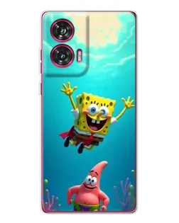 Чохол для Motorola Edge 50 Fusion з картинкою «Спанч Боб під водою»