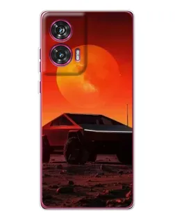 Чехол для Motorola Edge 50 Fusion с картинкой «Cybertruck на Марсе»