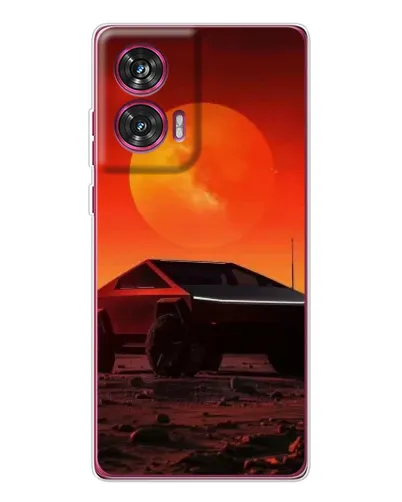 Чохол для Motorola Edge 50 Fusion з картинкою «Cybertruck на Марсі»