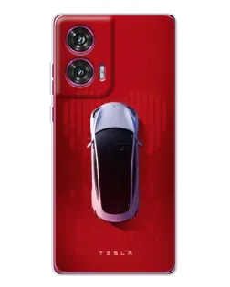 Чехол для Motorola Edge 50 Fusion с картинкой «Tesla Top View»