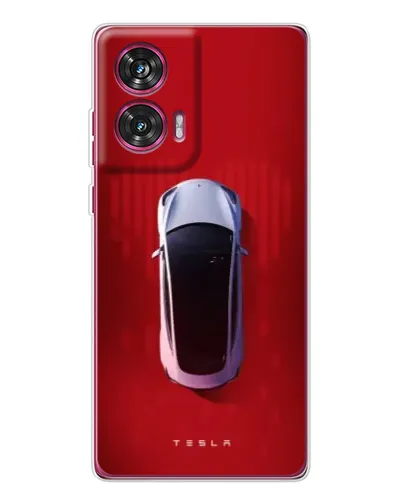Чохол для Motorola Edge 50 Fusion з картинкою «Tesla Top View»