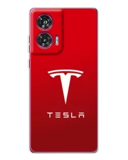 Чехол для Motorola Edge 50 Fusion с картинкой «Tesla Red Classic»
