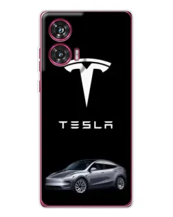 Чохол для Motorola Edge 50 Fusion з картинкою «Tesla Model Y»