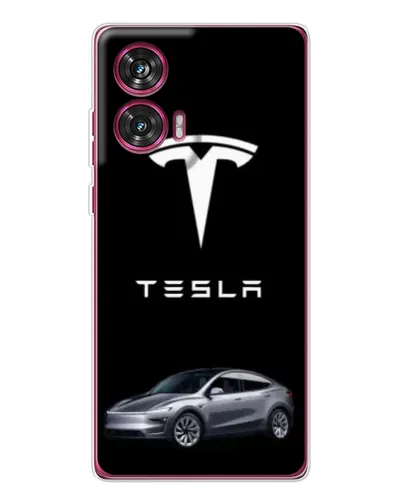 Чохол для Motorola Edge 50 Fusion з картинкою «Tesla Model Y»