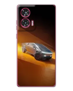 Чохол для Motorola Edge 50 Fusion з картинкою «Cybertruck у пустелі»