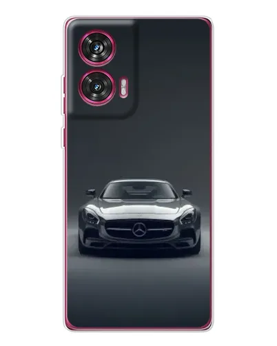 Чехол для Motorola Edge 50 Fusion с картинкой «Mercedes на черном» Чехол для Motorola Edge 50 Fusion с картинкой «Mercedes на черном»