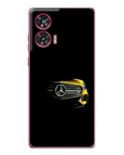 Чехол для Motorola Edge 50 Fusion с картинкой «Mercedes — ретро стиль»