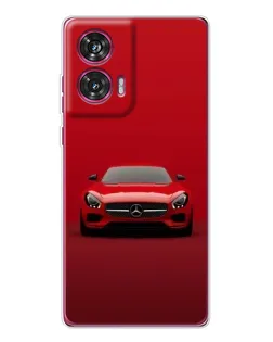 Чехол для Motorola Edge 50 Fusion с картинкой «Красный Mercedes AMG»