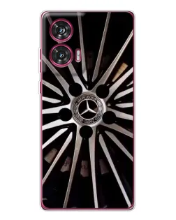 Чехол для Motorola Edge 50 Fusion с картинкой «Диск Mercedes»