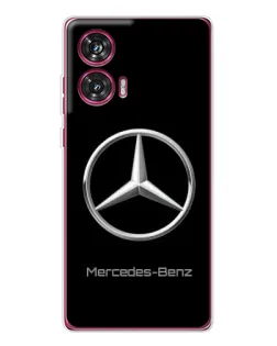 Чехол для Motorola Edge 50 Fusion с картинкой «Mercedes Silver Logo»