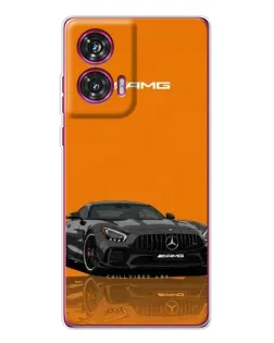 Чехол для Motorola Edge 50 Fusion с картинкой «Оранжевый Mercedes AMG»