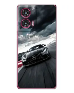Чехол для Motorola Edge 50 Fusion с картинкой «Гоночный Mercedes AMG»