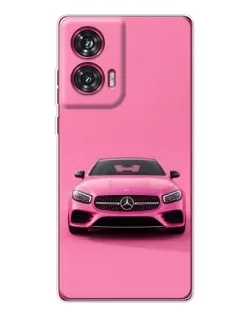 Чохол для Motorola Edge 50 Fusion з картинкою «Рожевий Mercedes AMG»