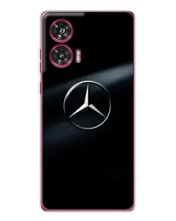 Чохол для Motorola Edge 50 Fusion з картинкою «Mercedes на металі»