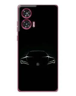 Чохол для Motorola Edge 50 Fusion з картинкою «Mercedes — силует авто»