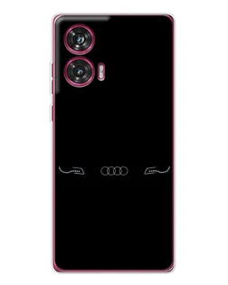 Чехол для Motorola Edge 50 Fusion с картинкой «Audi — световой подпись»