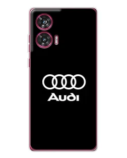 Чехол для Motorola Edge 50 Fusion с картинкой «Классическое лого Audi»
