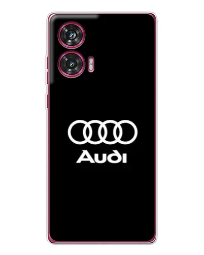 Чехол для Motorola Edge 50 Fusion с картинкой «Классическое лого Audi»