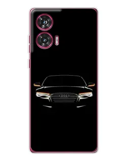 Чехол для Motorola Edge 50 Fusion с картинкой «Audi — ночной контур»
