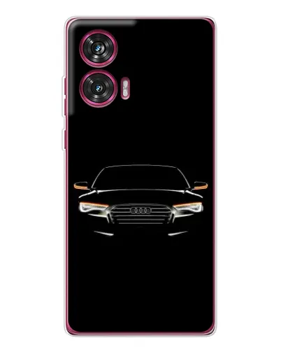 Чехол для Motorola Edge 50 Fusion с картинкой «Audi — ночной контур»