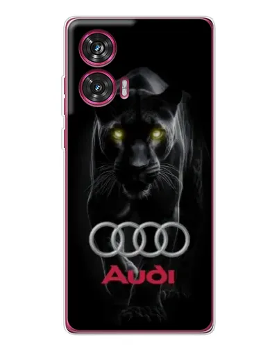 Чехол для Motorola Edge 50 Fusion с картинкой «Пантера и Audi»