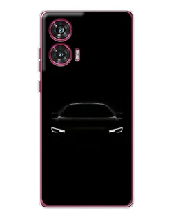 Чехол для Motorola Edge 50 Fusion с картинкой «Взгляд Audi в темноте»