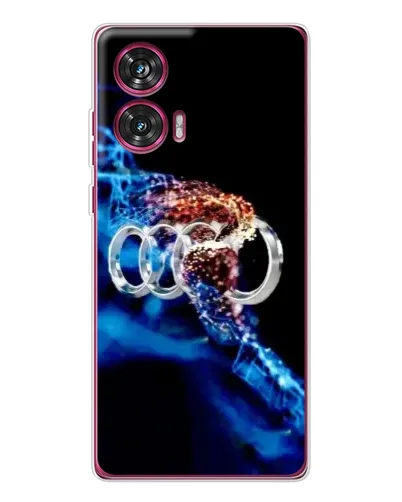 Чехол для Motorola Edge 50 Fusion с картинкой «Энергия лого Audi»