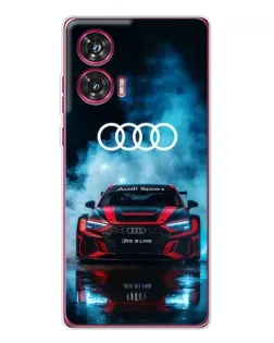 Чехол для Motorola Edge 50 Fusion с картинкой «Audi Sport — неон»