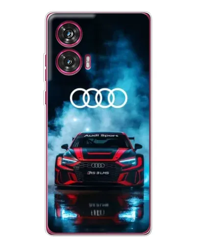 Чехол для Motorola Edge 50 Fusion с картинкой «Audi Sport — неон»