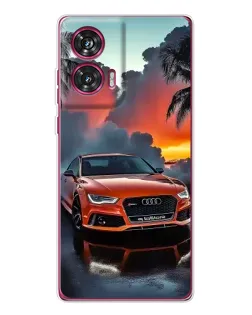 Чехол для Motorola Edge 50 Fusion с картинкой «Audi — закат»