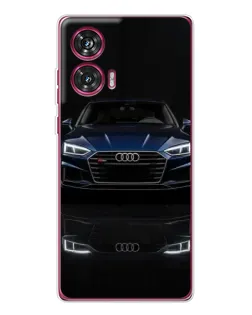 Чехол для Motorola Edge 50 Fusion с картинкой «Audi — ночное отражение»