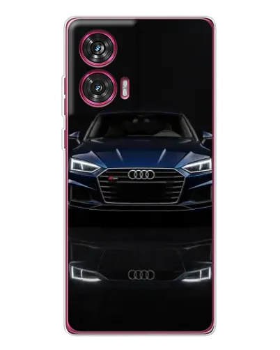 Чехол для Motorola Edge 50 Fusion с картинкой «Audi — ночное отражение»