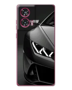 Чехол для Motorola Edge 50 Fusion с картинкой «Lamborghini фары детализация»