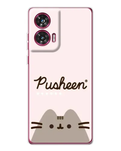 Чехол для Motorola Edge 50 Fusion с картинкой «Pusheen логотип» Чехол для Motorola Edge 50 Fusion с картинкой «Pusheen логотип»