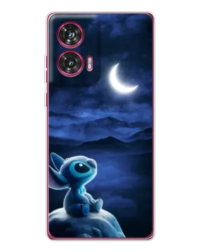 Чехол для Motorola Edge 50 Fusion с картинкой «Лунная ночь Стича»
