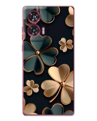Чехол для Motorola Edge 50 Fusion с картинкой «Клевер в золоте»