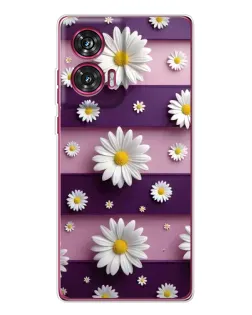 Чехол для Motorola Edge 50 Fusion с картинкой «Ромашки на фиолетовом» Чехол для Motorola Edge 50 Fusion с картинкой «Ромашки на фиолетовом»