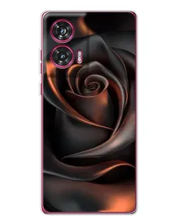 Чехол для Motorola Edge 50 Fusion с картинкой «Шелковая черная роза» Чехол для Motorola Edge 50 Fusion с картинкой «Шелковая черная роза»