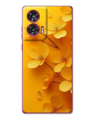 Чехол для Motorola Edge 50 Fusion с картинкой «Золотые лепестки»