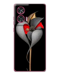Чехол для Motorola Edge 50 Fusion с картинкой «Серебряный фантазийный цветок» Чехол для Motorola Edge 50 Fusion с картинкой «Серебряный фантазийный цветок»