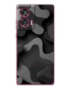 Чехол для Motorola Edge 50 Fusion с картинкой «Темный абстрактный камуфляж»