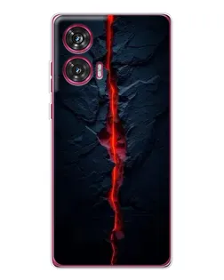 Чехол для Motorola Edge 50 Fusion с картинкой «Kрасная лавовая трещина»