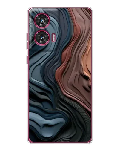 Чехол для Motorola Edge 50 Fusion с картинкой «Цветные волны каньона»