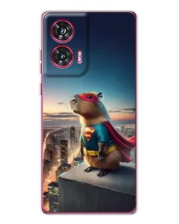 Чехол для Motorola Edge 50 Fusion с картинкой «Капи-мен супергерой»