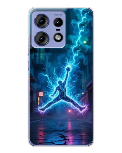 Чехол для Motorola Edge 50 Pro с картинкой «Jordan Gold Jumpman»
