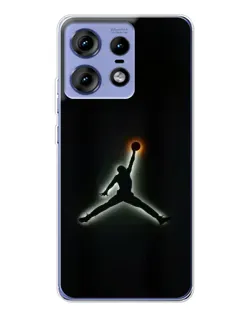 Чехол для Motorola Edge 50 Pro с картинкой «Jordan Gradient Logo»
