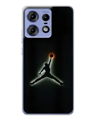 Чехол для Motorola Edge 50 Pro с картинкой «Jordan Gradient Logo»
